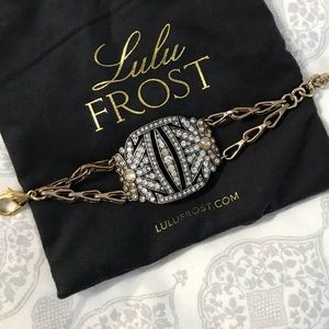 Lulu Frost Champagne and White Crystal Bracelet
